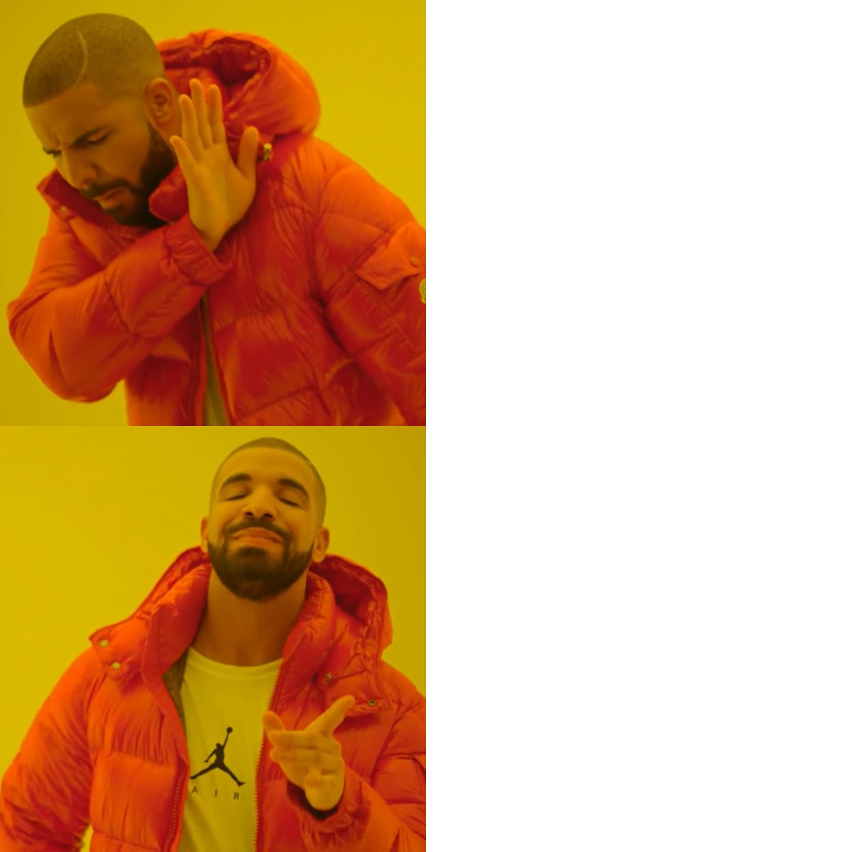 Drake Hotline Bling meme about MatchaBar